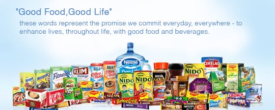 Products of Nestle SA