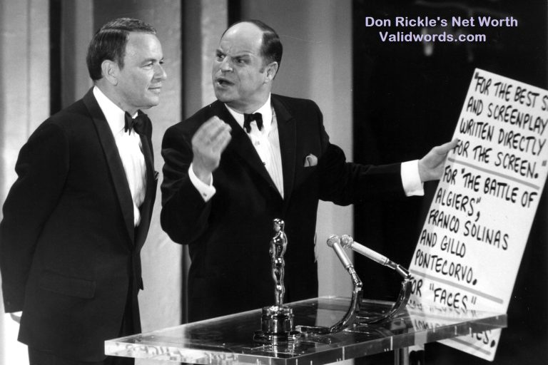 The Net Worth of Don Rickles.