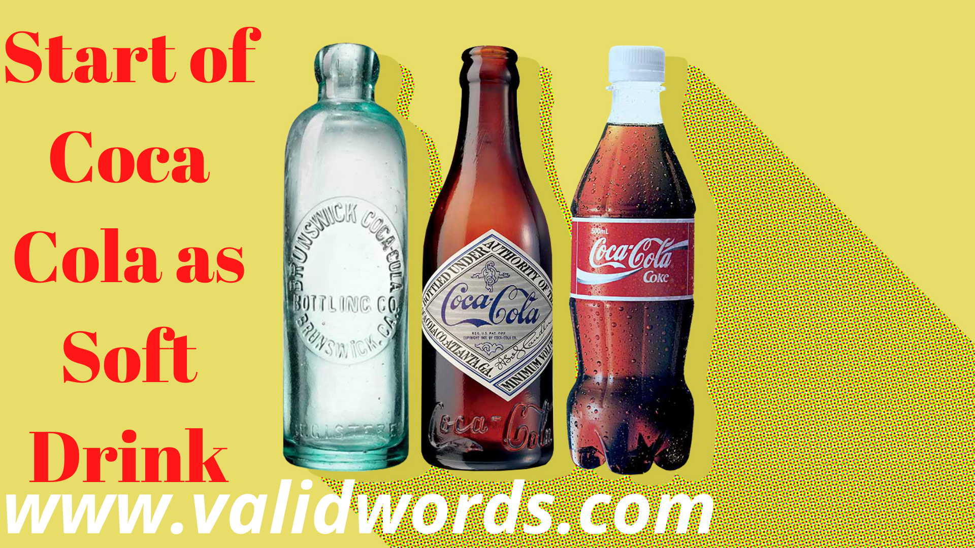 Start of coca cola as soft drink