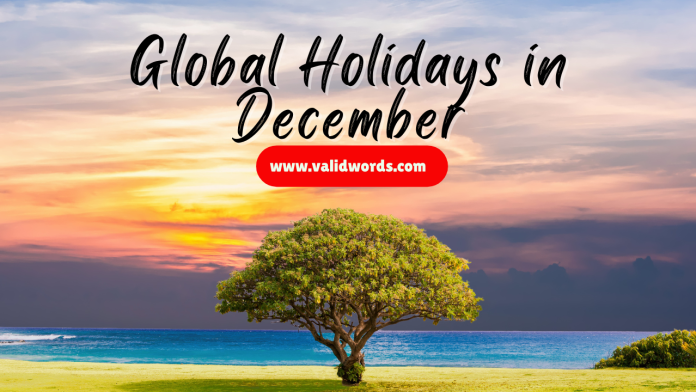 Global Holidays in December