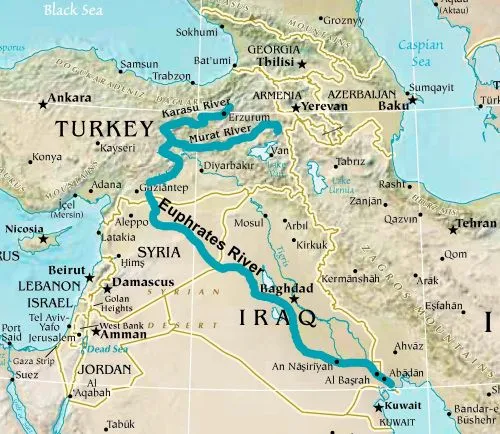 Euphrates River location